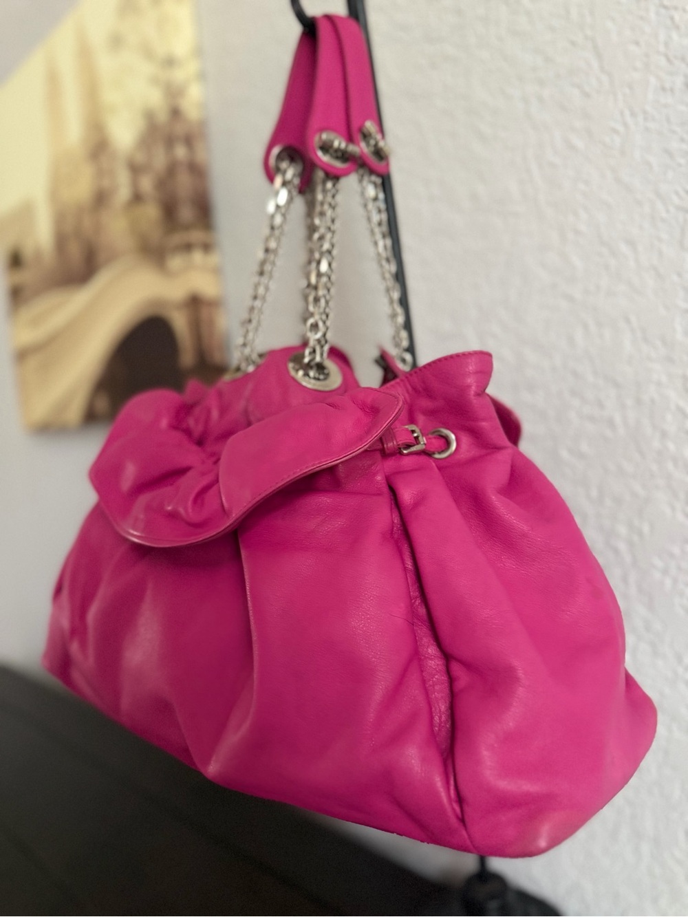Dior “Le Trente” Pink Lambskin Leather Shoulder Bag Handbag & COA - Picture 5 of 16